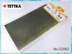 52062　真鍮板　t0.3 100mm x 182mm