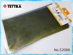52066　真鍮板　t1.0 100mm x 182mm