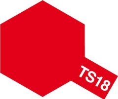 85018　タミヤカラースプレー  プラスチック・金属用 TS-18 メタリックレッド