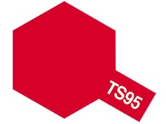 85095　タミヤカラースプレー  プラスチック・金属用 TS-95 ピュアーメタリックレッド