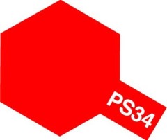 86034　タミヤポリカーボネートスプレー PS-34 ブライトレッド