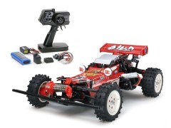 58391 TAMIYA/タミヤ　1/10 RC ホットショット (2007) 組立キット+タミヤ：ファインスペック 電動RCドライブセット+オリジナルフルベアリングセット （未組立） ≪ラジコン≫