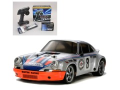 58571 1/10 RC ポルシェ 911 カレラ RSR（TT-02シャーシ）組立キット+サンワ：MX-6 コンピュータプロポ付きオリジナルフルセット （未組立） ≪ラジコン≫
