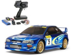 58631 TAMIYA/タミヤ　1/10 RC スバル インプレッサ モンテカルロ 99 (TT-02シャーシ) 組立キット+タミヤ：ファインスペック 電動RCドライブセット+オリジナルフルベアリングセット（未組立） ≪ラジコン≫