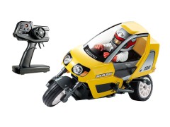 47385 TAMIYA/タミヤ　1/18 RC スターユニットシリーズ トリプルホイール ダンシングライダー(T3-01シャーシ)　メーカー純正セット（完成モデル）イエローボディ仕様≪ラジコン≫