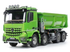 【12月発売】47523　1/14RC メルセデス・ベンツ アロクス 4151 8x4 ダンプトラック（キャンディーグリーンエディション）組立キット