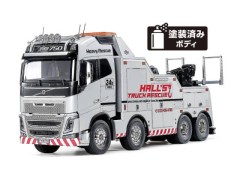 【６月発売】47528　1/14 ボルボ　FH16 750 8x4 レッカートラック(シルバーエディション)組立キット（未組立） ≪ラジコン≫