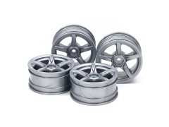 SP.1071  5本アーチスポークホイール (銀) 4本 (26mm/+2)