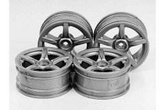 SP.1071  5本アーチスポークホイール (銀) 4本 (26mm/+2)