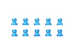 OP.640  5mmアルミボールナット （ブルー・10個）
