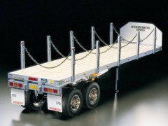 【取寄せ】56306 TAMIYA/タミヤ　1/14 RC トレーラートラック用 フラットベット・セミトレーラー 組立キット+オリジナルフルベアリングセット（未組立） ≪ラジコン≫