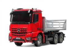 【取寄せ】56361 TAMIYA/タミヤ　1/14 RC メルセデス・ベンツ アロクス 3348 6x4 ダンプトラック レッドキャビン / シルバーベッセル エディション 組立キット+オリジナルフルベアリングセット （未組立） ≪ラジコン≫