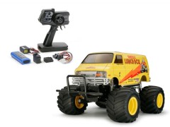 58347 TAMIYA/タミヤ　1/12 RC ランチボックス（2005）  組立キット+タミヤ：ファインスペック 電動RCドライブセット+オリジナルフルベアリングセット （未組立） ≪ラジコン≫