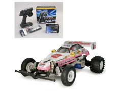 58354 TAMIYA/タミヤ　1/10 RC マイティフロッグ（2005） 組立キット+サンワ：MX-6 コンピュータプロポ付きオリジナルフルセット+オリジナルフルベアリングセット （未組立） ≪ラジコン≫