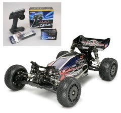 58370 TAMIYA/タミヤ　1/10 RC ダークインパクト 組立キット+サンワ：MX-6 コンピュータプロポ付きオリジナルフルセット （未組立） ≪ラジコン≫