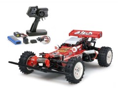 58391 TAMIYA/タミヤ　1/10 RC ホットショット (2007) 組立キット+タミヤ：ファインスペック 電動RCドライブセット （未組立） ≪ラジコン≫