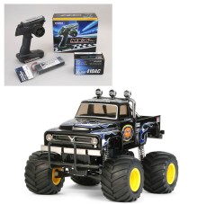 58547 TAMIYA/タミヤ　1/12 RC ミッドナイトパンプキン ブラックエディション 組立キット+サンワ：MX-6 コンピュータプロポ付きオリジナルフルセット （未組立） ≪ラジコン≫