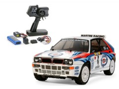 58570 TAMIYA/タミヤ　1/10 RC ランチア デルタ インテグラーレ（TT-02シャーシ）組立キット+ファインスペック電動RCドライブセット