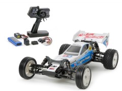58587 TAMIYA/タミヤ　1/10 RC ネオ マイティフロッグ （DT-03シャーシ） 組立キット+タミヤ：ファインスペック 電動RCドライブセット （未組立） ≪ラジコン≫