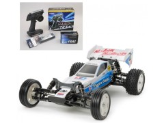 58587 TAMIYA/タミヤ　1/10 RC ネオ マイティフロッグ （DT-03シャーシ） 組立キット+サンワ：MX-6 コンピュータプロポ付きオリジナルフルセット （未組立） ≪ラジコン≫