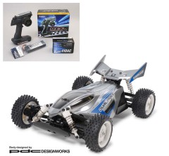 58596 TAMIYA/タミヤ　1/10 RC デュアルリッジ（TT-02Bシャーシ） 組立キット+サンワ：MX-6 コンピュータプロポ付きオリジナルフルセット （未組立） ≪ラジコン≫