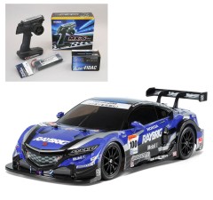 58599 1/10 RC RAYBRIG NSX CONCEPT-GT （TT-02シャーシ）組立キット+サンワ：MX-6 コンピュータプロポ付きオリジナルフルセット （未組立） ≪ラジコン≫