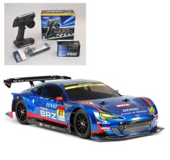 58607 TAMIYA/タミヤ　1/10 RC SUBARU BRZ R&D SPORT 2014 Rd.2 富士（TT-02 シャーシ）組立キット+サンワ：MX-6 コンピュータプロポ付きオリジナルフルセット （未組立） ≪ラジコン≫