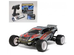 58610 TAMIYA/タミヤ　1/10 RC アクロショット（DT-03Tシャーシ） 組立キット+サンワ：MX-6 コンピュータプロポ付きオリジナルフルセット+オリジナルフルベアリングセット （未組立） ≪ラジコン≫