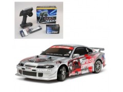 58612 TAMIYA/タミヤ　1/10 RC ニスモ COPPERMIX シルビア (TT-02D) ドリフトスペック 組立キット+サンワ：MX-6 コンピュータプロポ付きオリジナルフルセット （未組立） ≪ラジコン≫