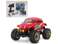 58618 TAMIYA/タミヤ　1/10 RC モンスタービートル （2015） 組立キット+サンワ：MX-6 コンピュータプロポ付きオリジナルフルセット+オリジナルフルベアリングセット （未組立） ≪ラジコン≫
