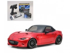 58624 TAMIYA/タミヤ　1/10 RC マツダ ロードスター (M-05シャーシ) 組立キット+サンワ：MX-6 コンピュータプロポ付きオリジナルフルセット+オリジナルフルベアリングセット （未組立） ≪ラジコン≫
