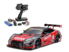 58625 TAMIYA/タミヤ　1/10 RC MOTUL AUTECH GT-R（TT-02シャーシ）組立キット+タミヤ：ファインスペック 電動RCドライブセット （未組立） ≪ラジコン≫