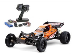 58628 TAMIYA/タミヤ　1/10 RC レーシング ファイター （DT-03シャーシ） 組立キット+タミヤ：ファインスペック 電動RCドライブセット （未組立） ≪ラジコン≫