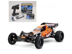 58628 TAMIYA/タミヤ　1/10 RC レーシング ファイター （DT-03シャーシ） 組立キット+サンワ：MX-6 コンピュータプロポ付きオリジナルフルセット+オリジナルフルベアリングセット （未組立） ≪ラジコン≫