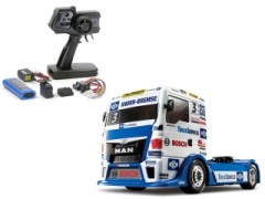 58632 TAMIYA/タミヤ　1/14 RC TEAM HAHN RACING MAN TGS (TT-01シャーシ TYPE-E) 組立キット+タミヤ：ファインスペック 電動RCドライブセット （未組立） ≪ラジコン≫