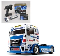 58632 TAMIYA/タミヤ　1/14 RC TEAM HAHN RACING MAN TGS (TT-01シャーシ TYPE-E) 組立キット+サンワ：MX-6 コンピュータプロポ付きオリジナルフルセット （未組立） ≪ラジコン≫