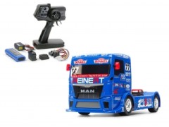 58642 TAMIYA/タミヤ　1/14 RC TEAM REINERT RACING MAN TGS (TT-01シャーシ TYPE-E) 組立キット+タミヤ：ファインスペック 電動RCドライブセット （未組立） ≪ラジコン≫