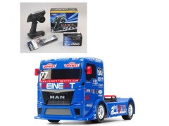 58642 TAMIYA/タミヤ　1/14 RC TEAM REINERT RACING MAN TGS (TT-01シャーシ TYPE-E) 組立キット+サンワ：MX-6 コンピュータプロポ付きオリジナルフルセット+オリジナルフルベアリングセット （未組立） ≪ラジコン≫