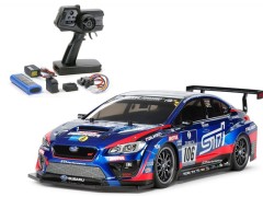 58645 TAMIYA/タミヤ　1/10 RC SUBARU WRX STI NBRチャレンジ（TT-02シャーシ) 組立キット+タミヤ：ファインスペック 電動RCドライブセット+オリジナルフルベアリングセット （未組立） ≪ラジコン≫