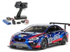 58645 TAMIYA/タミヤ　1/10 RC SUBARU WRX STI NBRチャレンジ（TT-02シャーシ) 組立キット+タミヤ：ファインスペック 電動RCドライブセット （未組立） ≪ラジコン≫