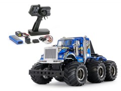 58646 TAMIYA/タミヤ　1/18 RC コングヘッド6×6（G6-01シャーシ） 組立キット+タミヤ：ファインスペック 電動RCドライブセット+オリジナルフルベアリングセット （未組立） ≪ラジコン≫