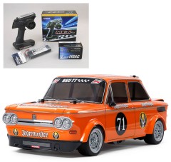 58649 TAMIYA/タミヤ　1/10 RC NSU TT イェーガーマイスター (M-05シャーシ) 組立キット+サンワ：MX-6 コンピュータプロポ付きオリジナルフルセット （未組立） ≪ラジコン≫