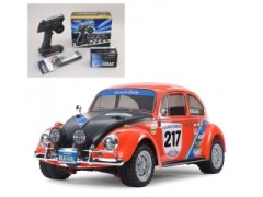 58650 TAMIYA/タミヤ　1/10 RC フォルクスワーゲン ビートル ラリー（MF-01Xシャーシ） 組立キット+サンワ：MX-6 コンピュータプロポ付きオリジナルフルセット （未組立） ≪ラジコン≫