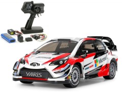 58659 TAMIYA/タミヤ　1/10 RC トヨタ ガズー レーシング WRT/ヤリス WRC（TT-02シャーシ）組立キット+タミヤ：ファインスペック 電動RCドライブセット+オリジナルフルベアリングセット （未組立） ≪ラジコン≫