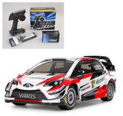 58659 TAMIYA/タミヤ　1/10 RC トヨタ ガズー レーシング WRT/ヤリス WRC（TT-02シャーシ）組立キット+サンワ：MX-6 コンピュータプロポ付きオリジナルフルセット （未組立） ≪ラジコン≫