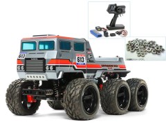 58660 TAMIYA/タミヤ　1/18 RC ダイナヘッド6x6（G6-01TRシャーシ） 組立キット+タミヤ：ファインスペック 電動RCドライブセット+オリジナルフルベアリングセット （未組立） ≪ラジコン≫