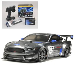 58664 TAMIYA/タミヤ　1/10 RC フォード マスタングGT4 (TT-02シャーシ) 組立キット+サンワ：MX-6 コンピュータプロポ付きオリジナルフルセット （未組立） ≪ラジコン≫