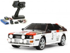 58667 TAMIYA/タミヤ　1/10 RC アウディ クワトロ ラリー A2 (TT-02シャーシ) 組立キット+タミヤ：ファインスペック 電動RCドライブセット （未組立） ≪ラジコン≫