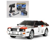 58667 TAMIYA/タミヤ　1/10 RC アウディ クワトロ ラリー A2 (TT-02シャーシ) 組立キット+サンワ：MX-6 コンピュータプロポ付きオリジナルフルセット+オリジナルフルベアリングセット （未組立） ≪ラジコン≫