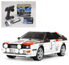 58667 TAMIYA/タミヤ　1/10 RC アウディ クワトロ ラリー A2 (TT-02シャーシ) 組立キット+サンワ：MX-6 コンピュータプロポ付きオリジナルフルセット （未組立） ≪ラジコン≫
